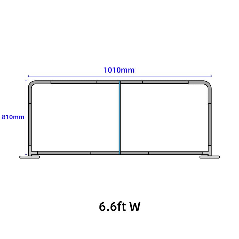 Crowd Control Barriers - Flame-Retardant 240g Tension Fabric