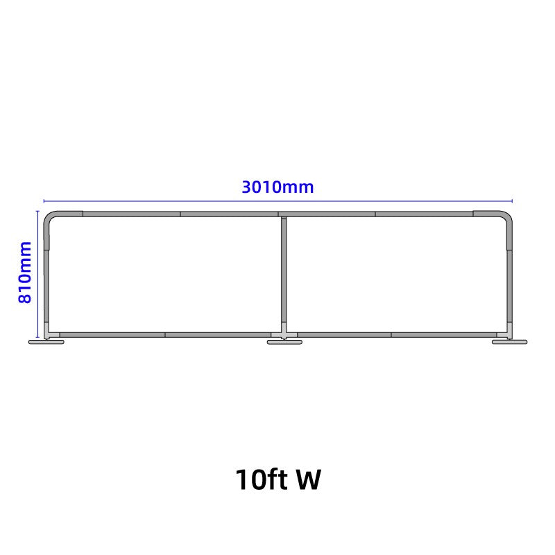 Crowd Control Barriers - Flame-Retardant 240g Tension Fabric