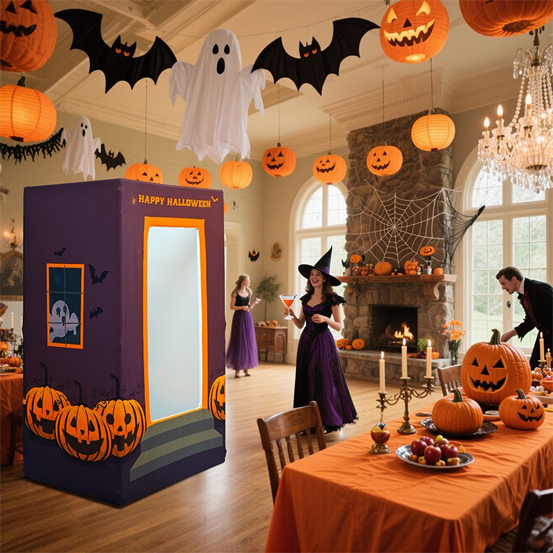 Doll Theme Decor Box Photo Booth - Flame-Retardant 240g Tension Fabric