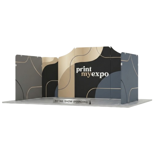 Retail magnetic modular fabric display wall for store branding