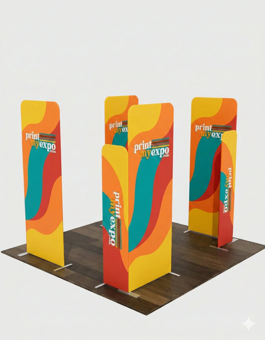 10x10ft magnetic modular fabric trade show display booth setup