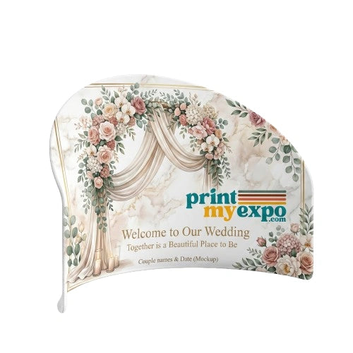 Wedding Stage A Shaped Backdrop Display for ceremony décor