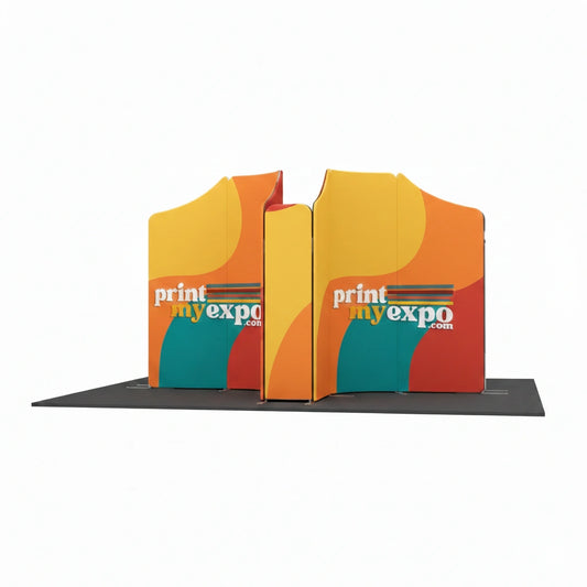 13x13ft magnetic modular fabric display for trade shows