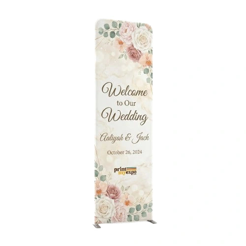 Wedding Welcome Banner Stand for entrance display