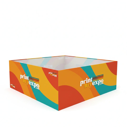 Square hanging sign with EZ Tube frame and full-color fabric graphics