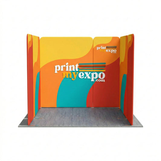 10x10ft magnetic modular fabric display B U-shaped layout