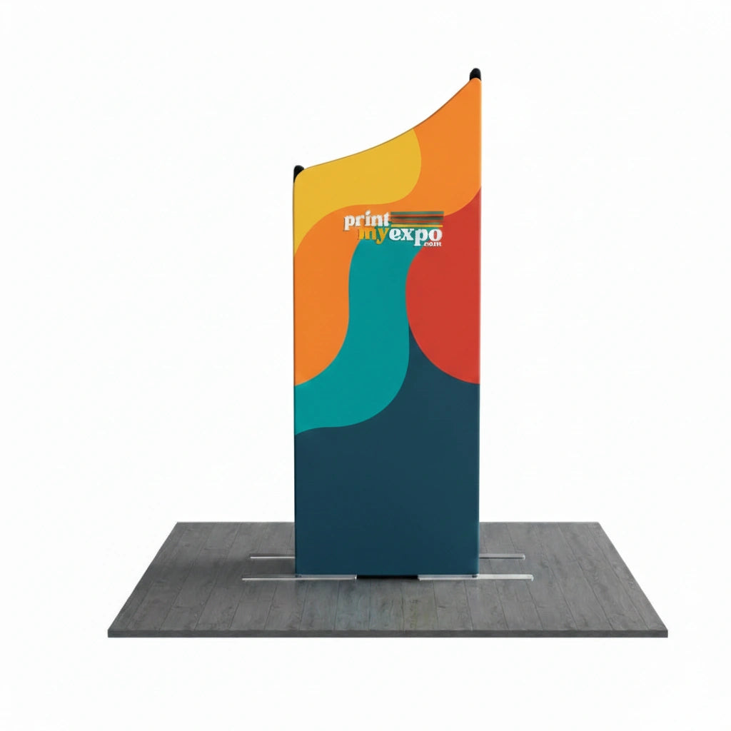 6.5x6.5ft magnetic modular fabric display D configuration