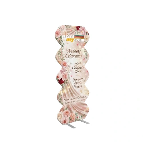 Wedding Party Spring Backdrop Decor with wave design