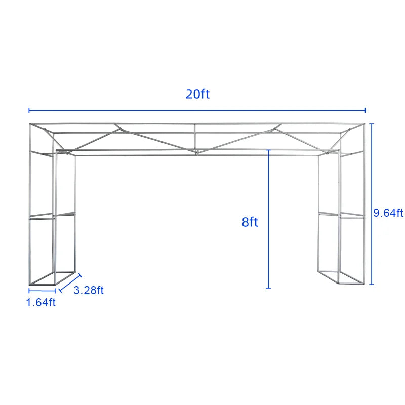 Large 3D Rectangular Archway creating a branded entrance for trade show booths and events