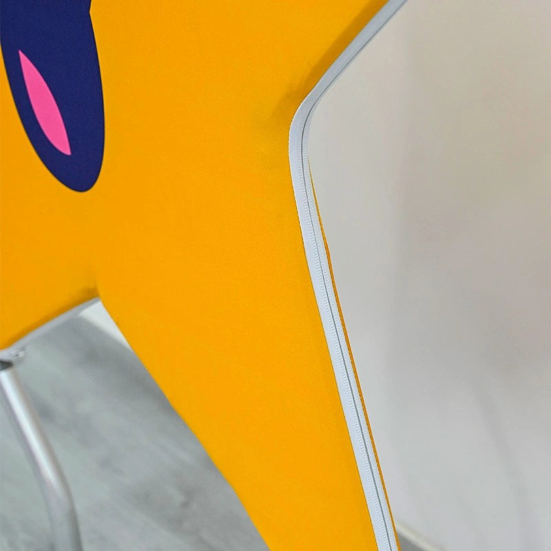 Stylish pentagram backdrop used for themed celebrations and events