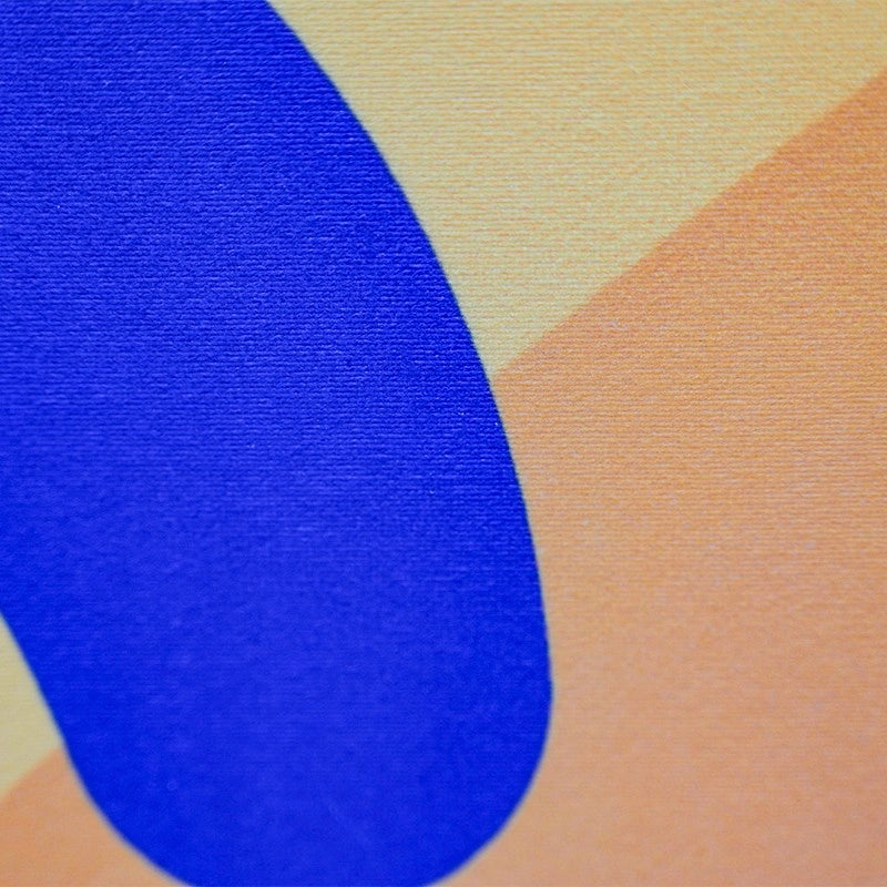 Event backdrop décor featuring pentagram shape and custom fabric print