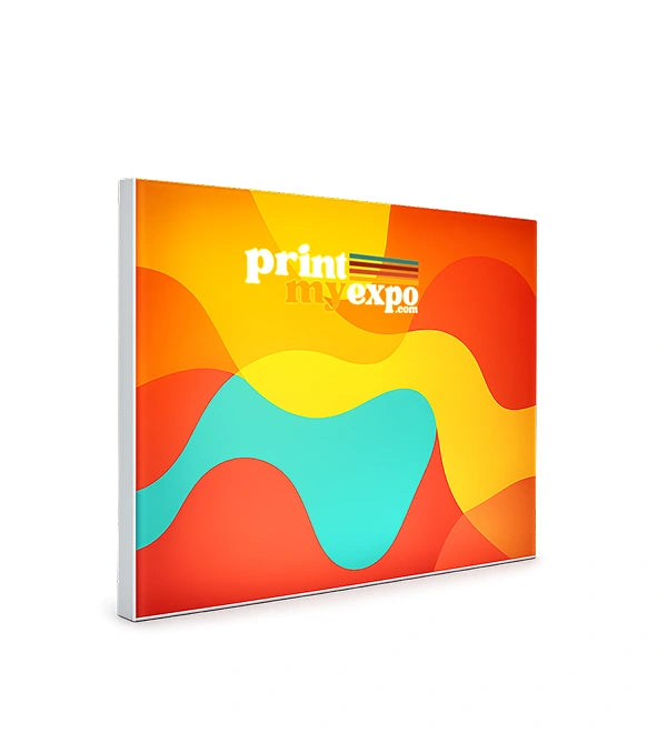 “10x8.2 ft SEG backlit light box display with custom printed fabric for exhibitions and trade shows”