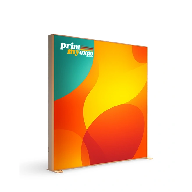 6.6x6.6ft SEG light box with backlit fabric graphics for exhibitions