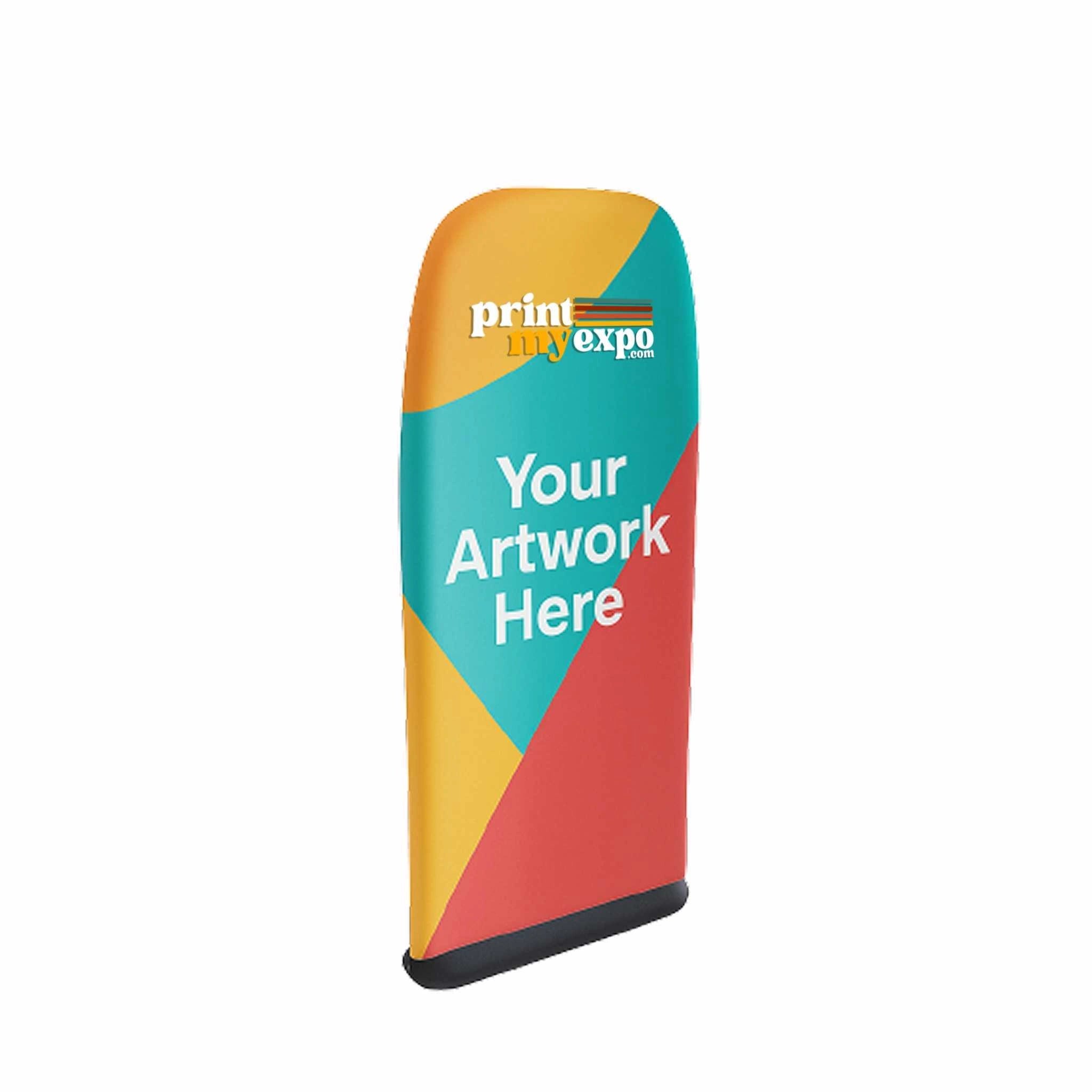 Security gate cover made from elastic polyester for event branding
