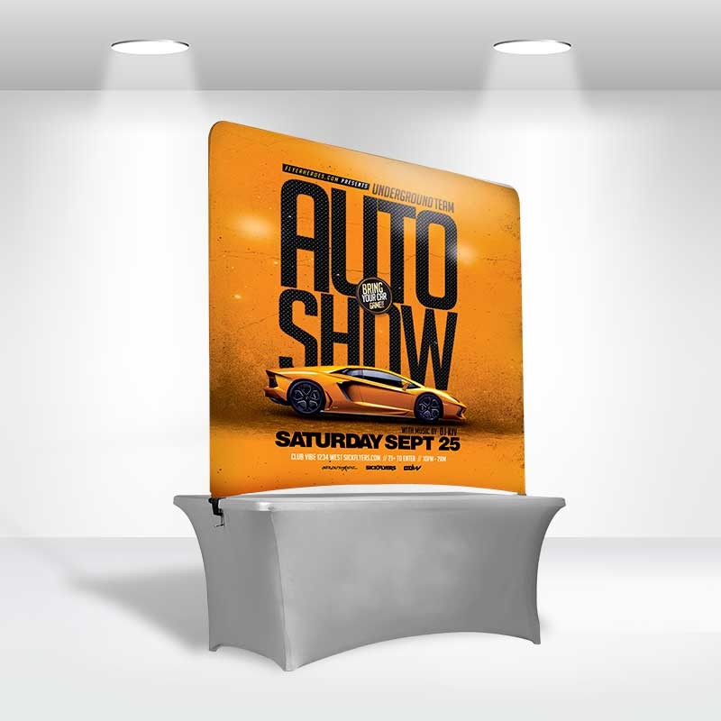 Table Top Banners - Flame-Retardant 240g Tension Fabric