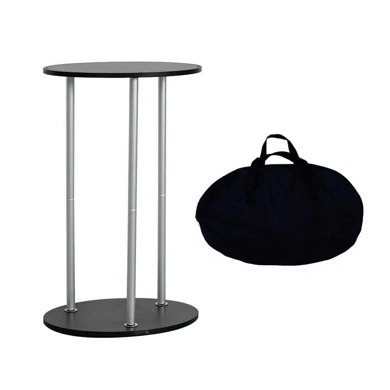 Professional Oval Popup Booth display designed for trade shows, expos, and promotional events.