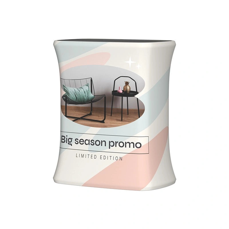 Custom 10x10 exhibition booth with coordinated branding for business expos and marketing events.