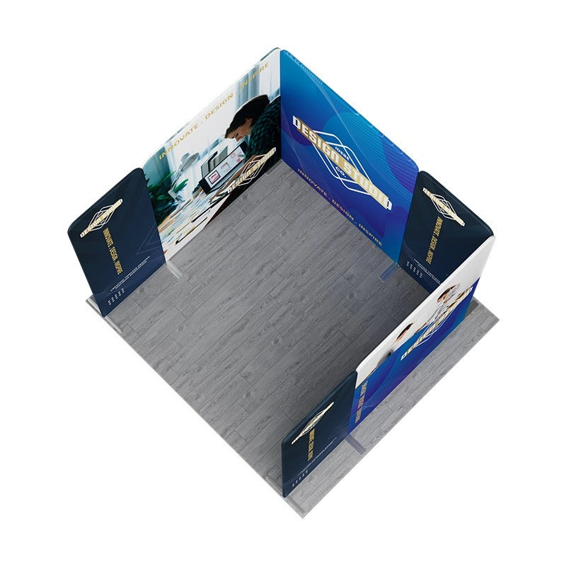 Reconfigurable 3x3m U-shaped exhibition display