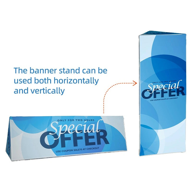 Custom printed Triangle Banner Stand with multi-angle visibility