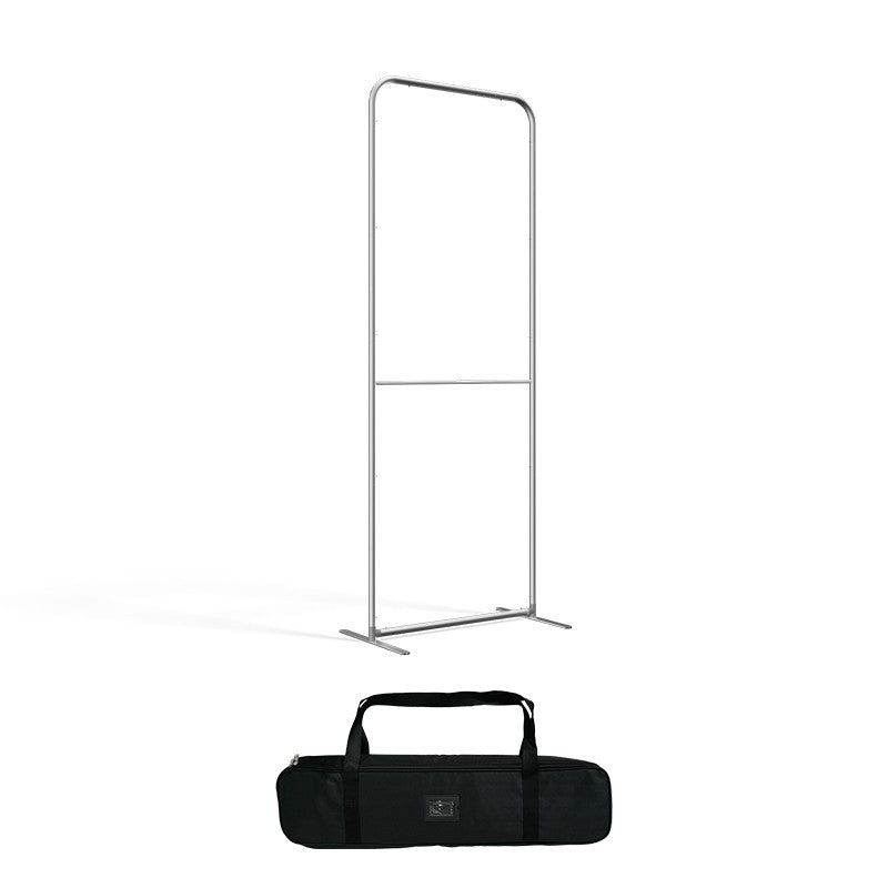 Magnetic Straight Fabric Banner Stand - Flame-Retardant 240g Tension Fabric