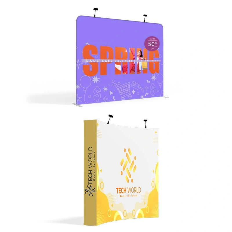 Easy install LED lights for pop-up booth displays