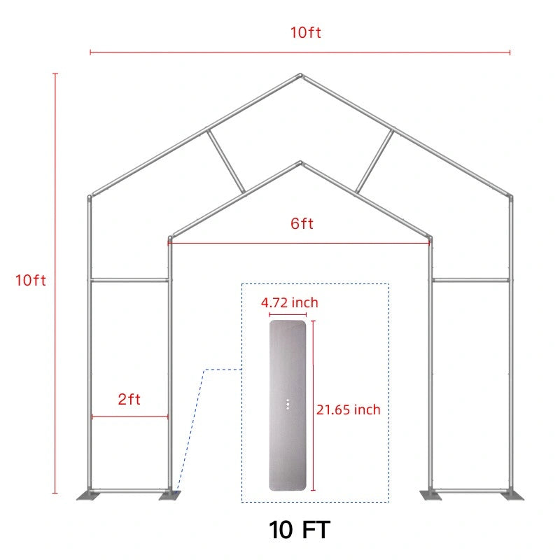 Custom House Arch Stand designed for ceremony entrances, event photography, celebrations, and decorative displays