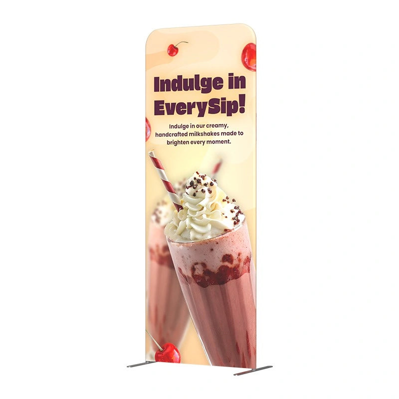 Modular exhibition booth kit with custom printed displays for business expos and trade shows.