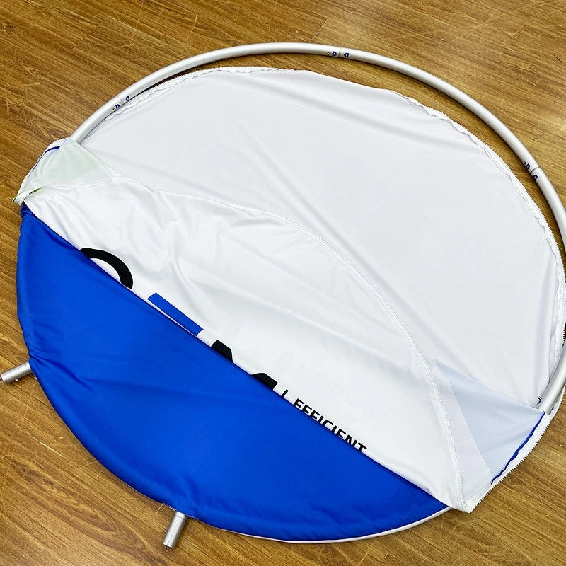 EZ Extend Round Backdrop with lightweight aluminum frame for weddings, ceremonies, parties, and event photography