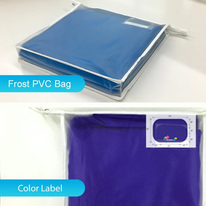 Full-coverage Round Stretch Table Cover with custom logo printing