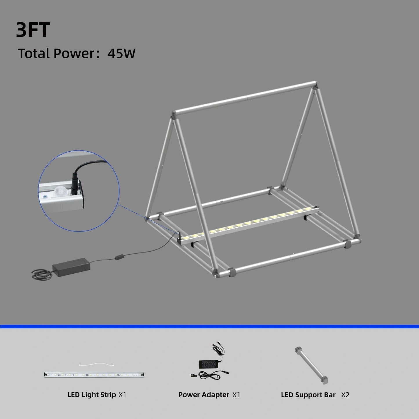 Portable trade show banner stand with custom graphic panels
