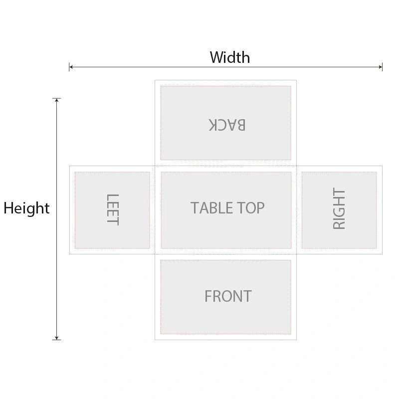 Conference display table with fitted table cover