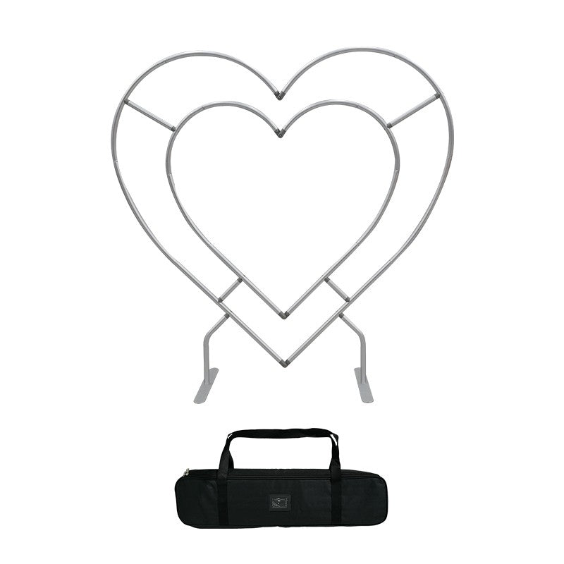 Double Layer Heart Shaped Backdrop - Flame-Retardant 240g Tension Fabric