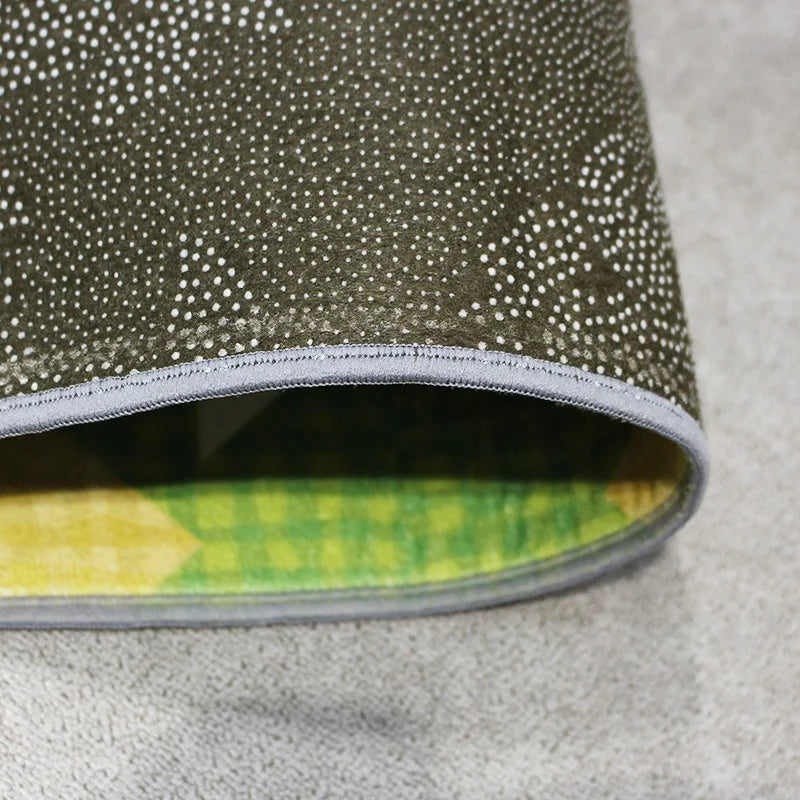 Full-color printed velvet carpet for event branding, decorative spaces, and promotional displays