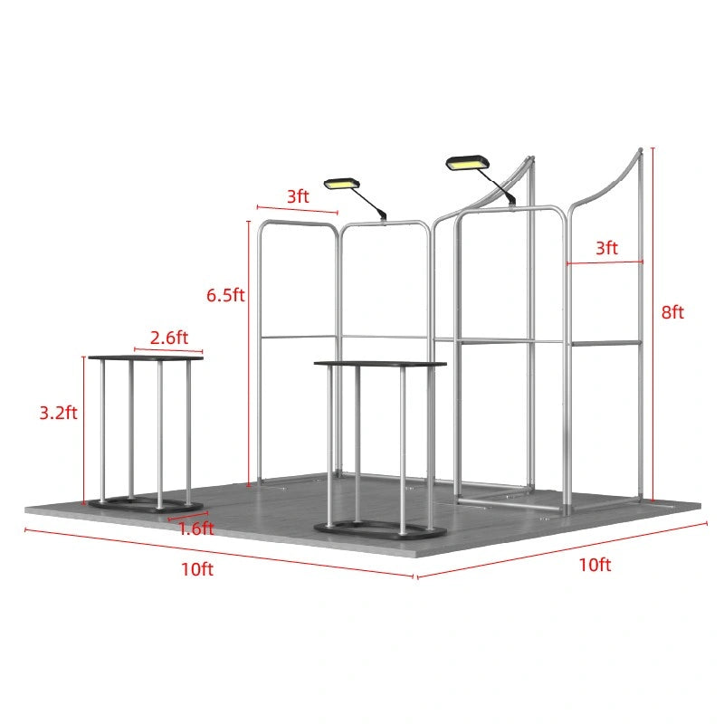 Trade show booth display kit designed for exhibitions, conferences, and promotional campaigns.