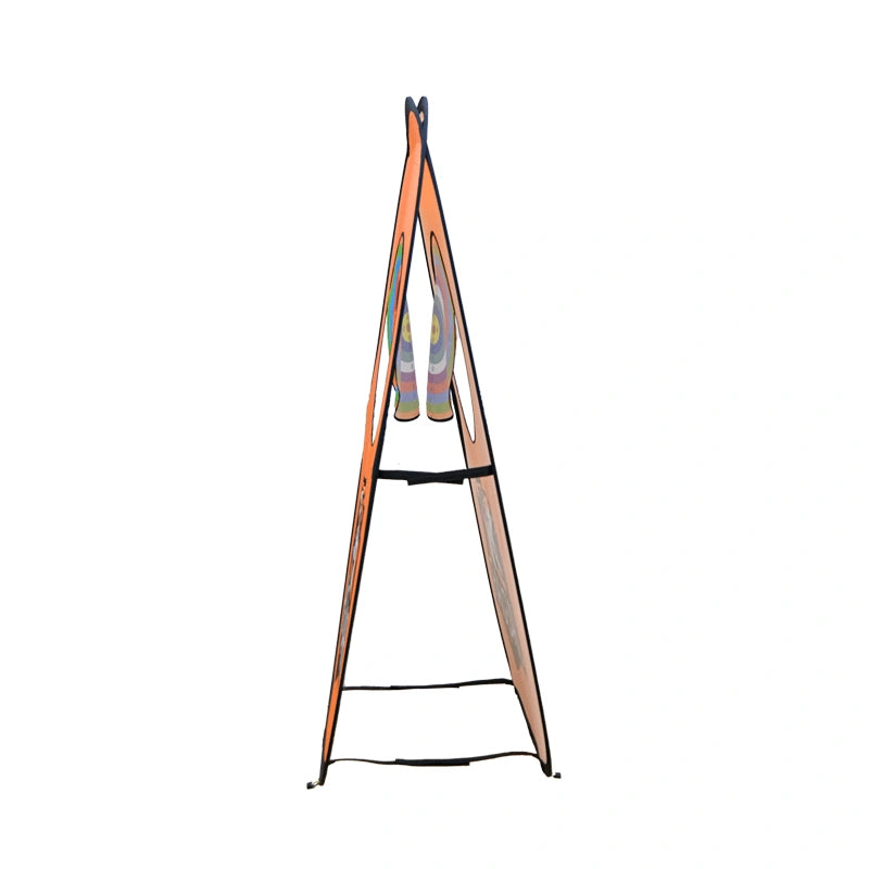 Fun interactive ball target pop up banner for exhibitions
