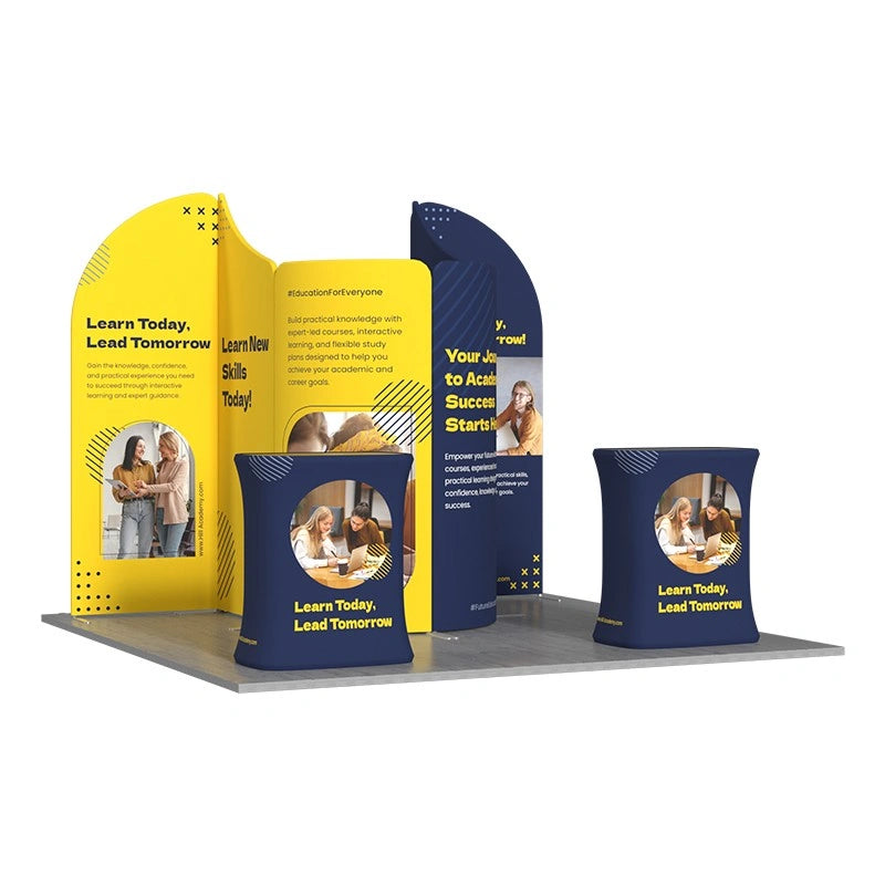 Complete 10x10 exhibition booth kit designed for product launches, business expos, and corporate events