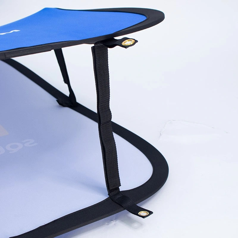 Freestanding pop up A-frame for marketing and branding