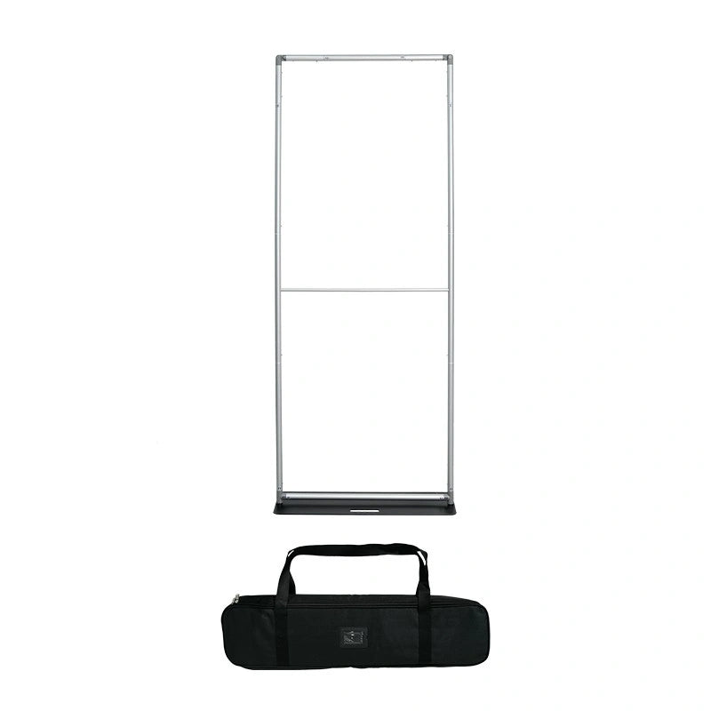 Exhibition-ready premium fabric banner stand round corner design