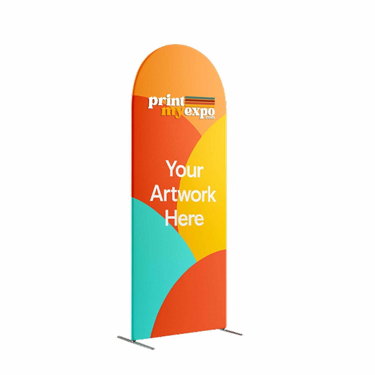 Magnetic Arch Fabric Banner Stand - Flame-Retardant 240g Tension Fabric