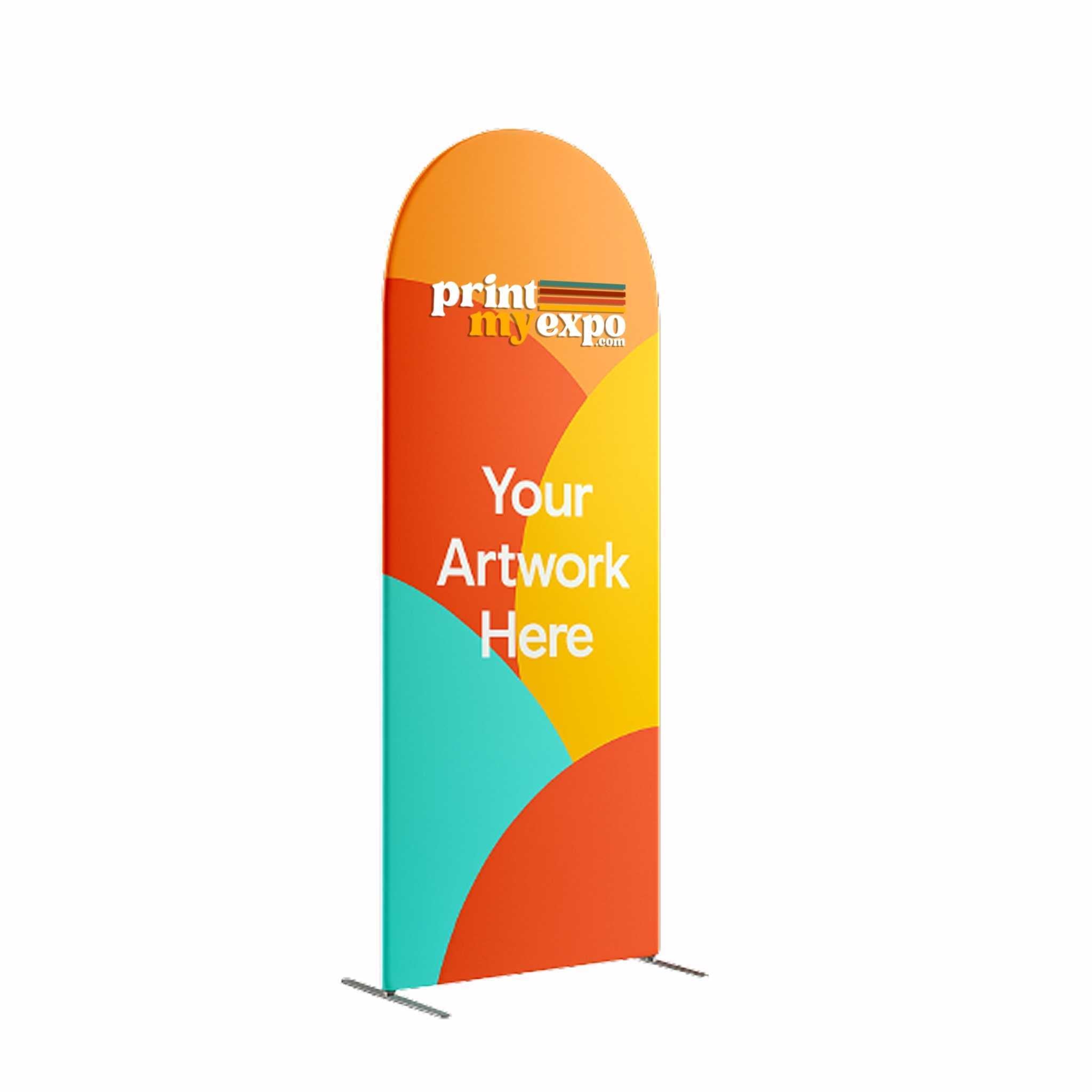 Magnetic Arch Fabric Banner Stand - Flame-Retardant 240g Tension Fabric